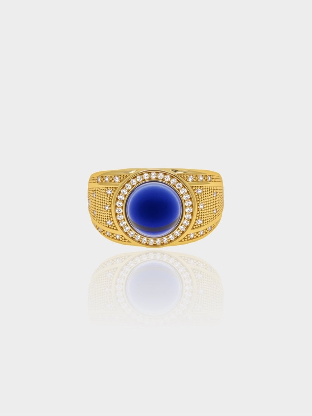 Blue Statement Azure Ring Size 6 NWOT